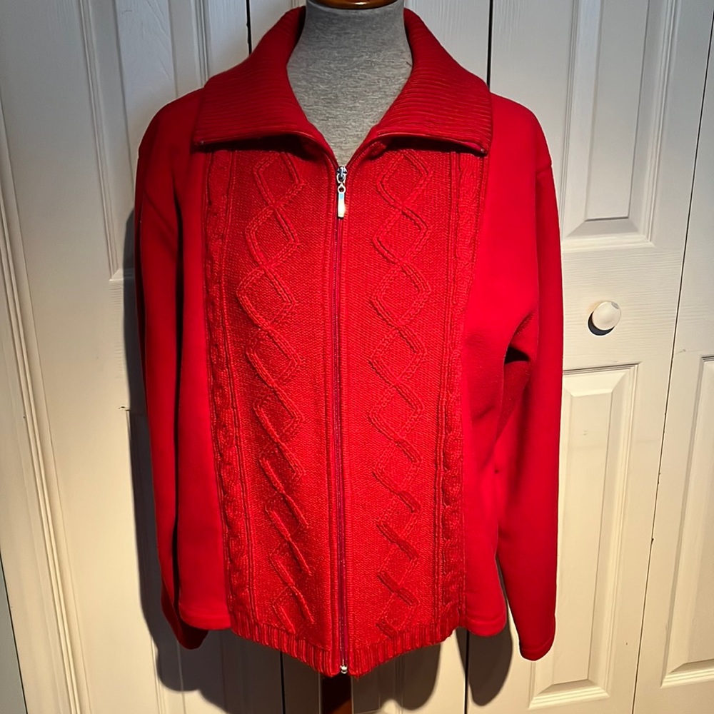 EUC Mountain Lake sweater/jacket, size Large